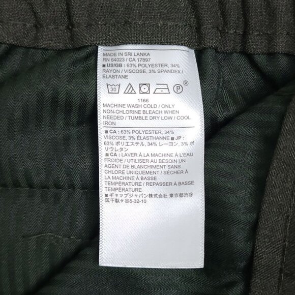 Banana Republic Pants Mens 32x26 Green Tapered Fit - Picture 9 of 10